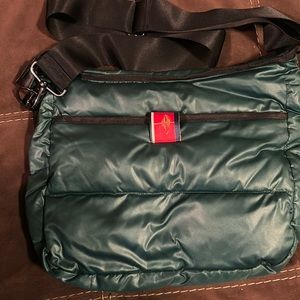Pretty Rugged Green Puffer Bag